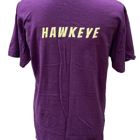 Marvel HAWKEYE American Apparel Graphic T-Shirt Dark Purple Men's/Unisex Medium - Picture 3 of 8